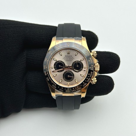 Clean공장 롤렉스 세라믹 데이토나 로즈골드금통 러버스트랩 클린 Daytona 116515 Clean 1:1 Best Edition Silver Dial RG Markers on Oysterflex Strap SA4130 V2 클린공장
