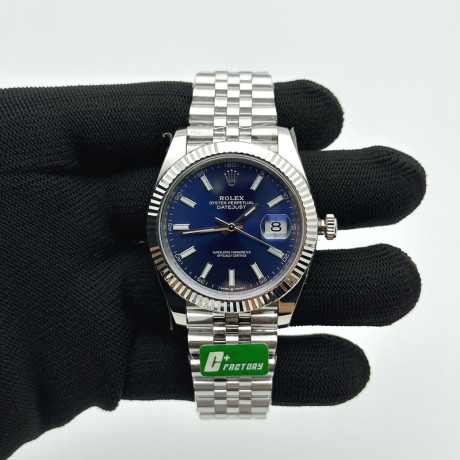 C+공장 롤렉스 데이저스트 41 스틸 블루다이얼 쥬빌레브레이슬릿 DateJust 41 126334 C+F 1:1 Best Edition 904L Steel Blue Dial on SS Jubilee Bracelet VR3235 씨플러스
