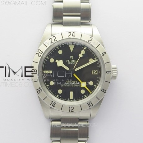 ZF공장 튜더 블랙베이 프로 39 블랙다이얼 브레이슬릿 Black Bay M79470-0001 GMT SS  ZF 1:1 Best Edition Black Dial On SS/YG Bracelet A2836
