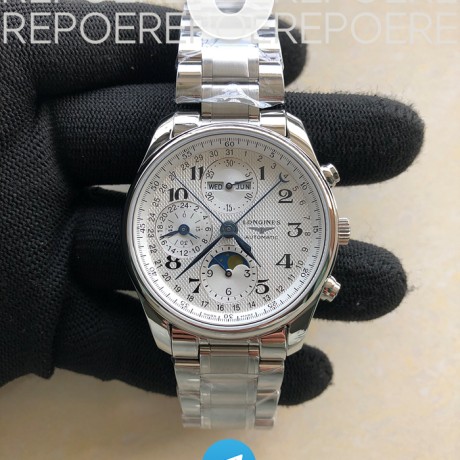 YL공장 론진 마스터 컬렉션 문페이즈 Longines Master Collection Moon Phase 스틸 흰판 V2