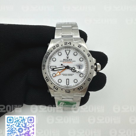 C+F공장 롤렉스 익스플로러2 42 스틸 화이트다이얼 브레이슬릿 Explorer II 42mm 226570 904L SS C+F 1:1 Best Edition White Dial on Bracelet VR3285 CHS (씨플러스에프)