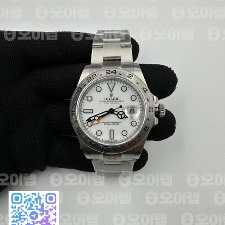 GM공장 롤렉스 익스플로러2 스틸 화이트다이얼 브레이슬릿 Explorer II 42mm 226570 Black 904L SS GMF 1:1 Best Edition White Dial on Bracelet VR3285 CHS