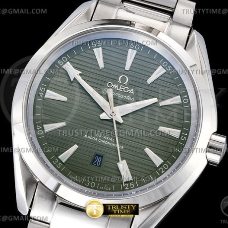 A8공장 오메가 아쿠아테라 150M 스틸 그린다이얼 브레이슬릿 Aqua Terra 150m SS/SS Green A8F A2813