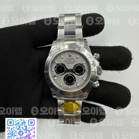 Noob공장 롤렉스 스틸 데이토나 운석다이얼 브레이슬릿 눕 Daytona 116509 904L Noob 1:1 Best Edition Meteorite Dial on 904L SS Bracelet SA4130