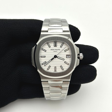 DD공장 파텍필립 노틸러스 5711 스틸 화이트다이얼 브레이슬릿 Nautilus 5711 DDF 1:1 Best Edition White Dial on SS Bracelet DD330 Super Clone