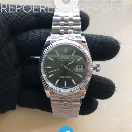 GM공장 롤렉스 데이저스트 36 그린다이얼 2824 DJ 36mm Jub Flt 904L SS/SS Green/Stk GMF Asia 2824