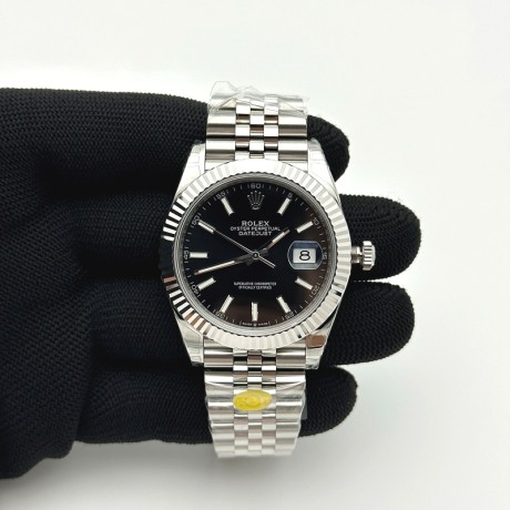 VS공장 롤렉스 데이저스트 41 블랙다이얼 플루티드베젤 쥬빌레브레이슬릿 DJ2 41mm Jub Flt 904L SS/SS Blk/Stk VSF VS3235