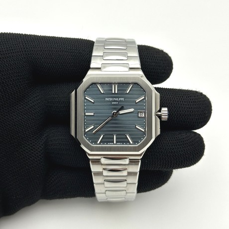 BB공장 파텍필립 큐비투스 7128 스틸 블루다이얼 브레이슬릿 Cubitus 7128/1G SS BBF 1:1 Best Edition Blue Dial On SS Bracelet Super Clone DD330