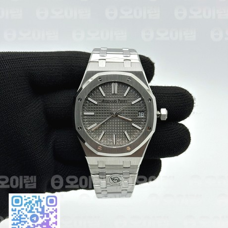APS공장 오데마피게 로얄오크 15510 50주년기념판 그레이다이얼 브레이슬릿 Royal Oak 41mm 15510 "50th Anniversary" SS APSF 1:1 Best Edition Gray Dial on SS Bracelet SA4302 Super Clone