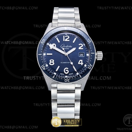 RXW공장 글라슈테오리지널 씨큐 39mm 블루다이얼 브레이슬릿 Spezialist SeaQ 39mm SS/SS Blue RXW SW200