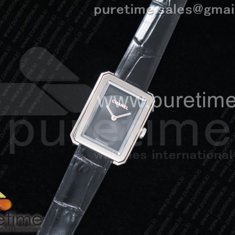 OX공장 샤넬 프리미에르 보이 드 샤넬 블랙다이얼 블랙스트랩 Premiere SS Polished Bezel Black Dial on Black Leather Strap Jap Quartz