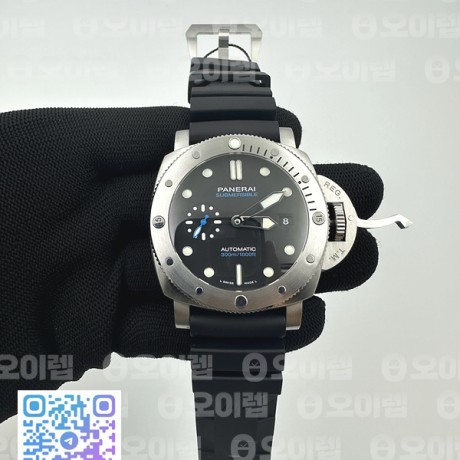 VS공장 파네라이 PAM1229 섭머저블 쿼란타콰트로 블랙다이얼 블랙러버스트랩 PAM1229 Y VSF 1:1 Best Edition Black Dial on Black Rubber Strap P900