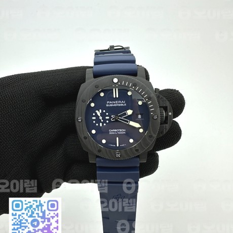 VS공장 파네라이 PAM1232 섭머저블 카보테크 블루다이얼 블루러버스트랩 PAM1232 W Carbotech SBF 1:1 Best Edition Blue Dial on Blue Rubber Strap P900 VS공장