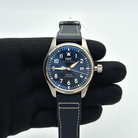 V7공장 IWC 파일럿 마크20 블루다이얼 가죽스트랩