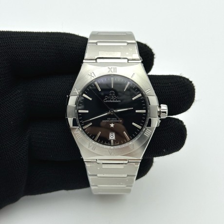 ASW공장 오메가 컨스텔레이션 39 스틸 블랙다이얼 브레이슬릿 Constellation 39mm SS ASWF 1:1 Best Edition Black Dial on SS Bracelet A8800