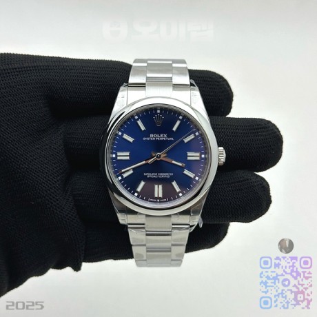 VS공장 롤렉스 오이스터퍼페츄얼 41 블루다이얼 브레이슬릿 Oyster Perpetual 124300 41mm VSF 1:1 Best Edition 904L Steel Blue Dial VS3235