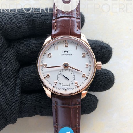 YL공장 포르투기저 로골 화이트다이얼 가죽스트랩 Portugieser RG/LE White/RG Num YLF A82200