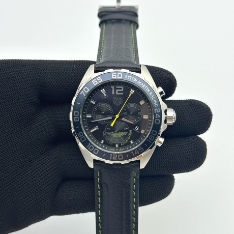 XT공장 F1 블랙다이얼 쿼츠 Tag F1 Aston Martin Chrono SS/LE Black XTF Swiss Qtz
