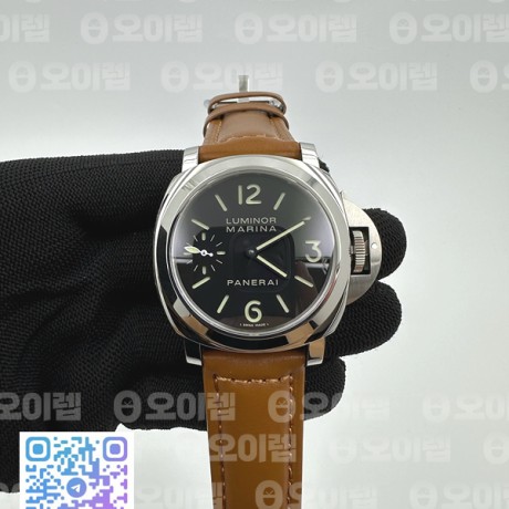 HW공장 파네라이 루미노르 마리나 PAM111 스틸 가죽스트랩 PAM111 Luminor Marina 44mm SS/LE Blk HWF A6497