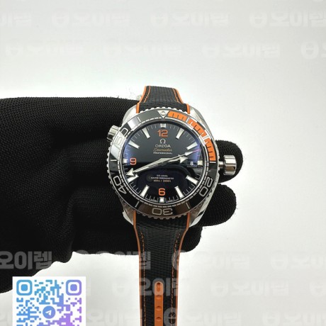 VS공장 오메가 씨마스터 플래닛오션 600M 코엑시얼 마스터 크로노미터 43.5MM 블랙다이얼 오렌지인서트 블랙스트랩 Planet Ocean 43.5mm SS/RU Black/Org VSF 1:1 Asia 8900