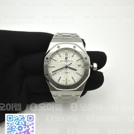 ZF공장 오데마피게 로얄오크 15450 화이트다이얼 브레이슬릿 Royal Oak 37mm 15450ST SS/SS White ZF A3120