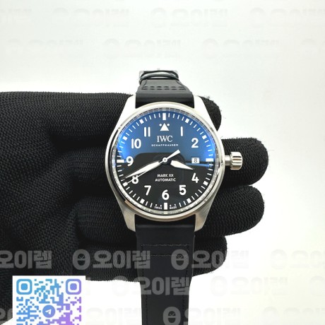 V7공장 IWC 파일럿 마크20 블랙다이얼 블랙스트랩