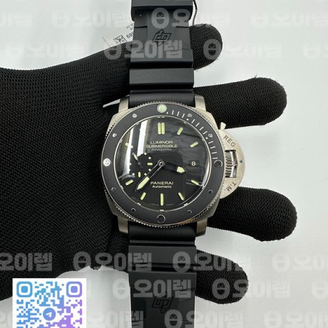 VS공장 파네라이 섭머저블 PAM389 러버스트랩 PAM389 Black Rubber Strap P.9000 Super Clone (Free Nylon Strap) V2