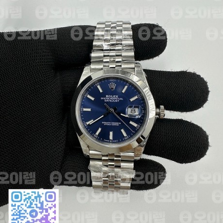 VS공장 롤렉스 데이저스트 41 스틸 블루다이얼 돔베젤 쥬빌레브레이슬릿 DateJust 41 126330 904L SS VSF 1:1 Best Edition Blue Dial on Jubilee Bracelet VS3235