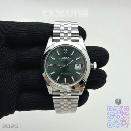 VS공장 롤렉스 데이저스트 41 스틸 그린다이얼 돔베젤 쥬빌레브레이슬릿 DJ2 41mm Jub Smt 904L SS/SS Grn/Stk VSF VS3235