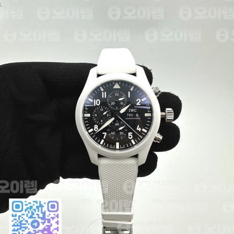 TW공장 IWC 파일럿 크로노그래프 탑건 레이크타호 블랙다이얼 나일론스트랩 Pilot Chrono Lake Tahoe CER/RU Black TWF A7750