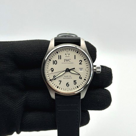 V7공장 IWC 파일럿 마크20 화이트다이얼 가죽스트랩