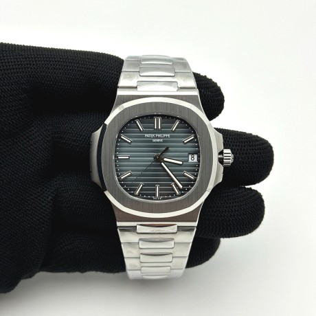 DD공장 파텍필립 노틸러스 5711 그레이블루다이얼 브레이슬릿 Nautilus 5711 DDF 1:1 Best Edition 2006 Blue Textured Dial on SS Bracelet DD330 Super Clone V2