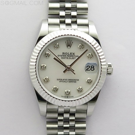 BP공장 롤렉스 데이저스트 31 자개다이얼 2813무브 21600진동 Datejust 31mm 278271 SS BP Best Edition White MOP Crystal Markers Dial on Jubilee Bracelet