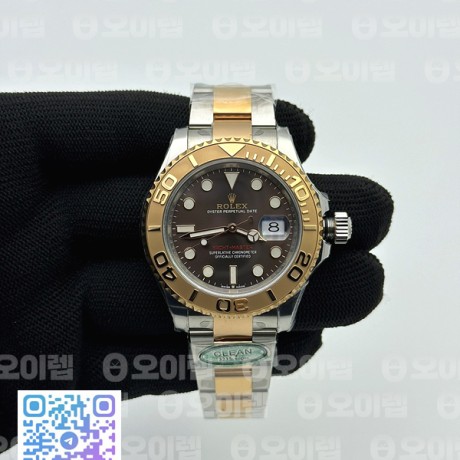 Clean공장 롤렉스 요트마스터 40 로즈골드콤비 브라운다이얼 브레이슬릿 클린공장 YachtMaster 126621 40mm 904 RG/SS Brown Clean VR3235