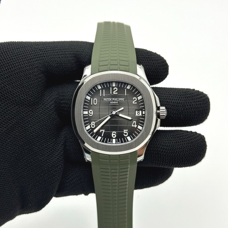 DD공장 파텍필립 아쿠아넛 5167 그레이다이얼 그린러버스트랩 Aquanaut Ref.5167 Green SS/RU Grey/Num DDF DD330