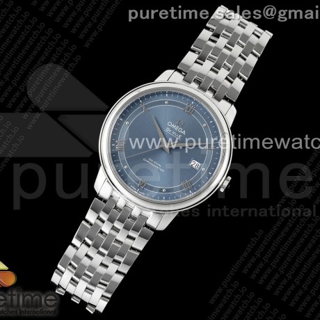 DIW공장 오메가 드빌 스틸 라이트블루다이얼 실버인덱스 브레이슬릿 De Ville SS DIWF 1:1 Best Edition Light Blue Dial SS Markers on SS Bracelet MIYOTA 9015