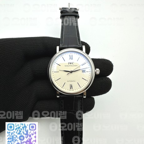 AF공장 IWC 포르토피노 스틸 화이트다이얼 가죽스트랩 IWC Portofino Automatic SS Black Dial on Black Leather Strap A2892