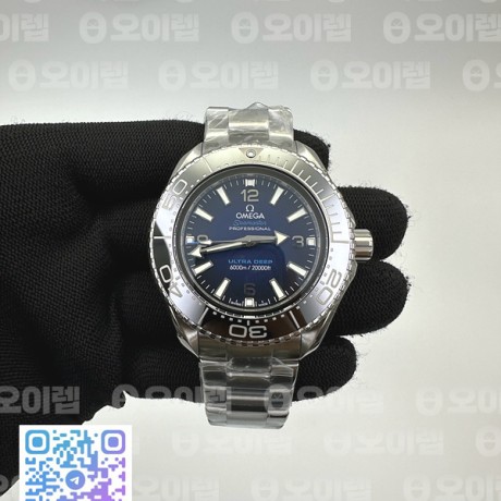 VS공장 오메가 씨마스터 플래닛오션 6000m 울트라딥 스틸 블루옴브르다이얼 브레이슬릿