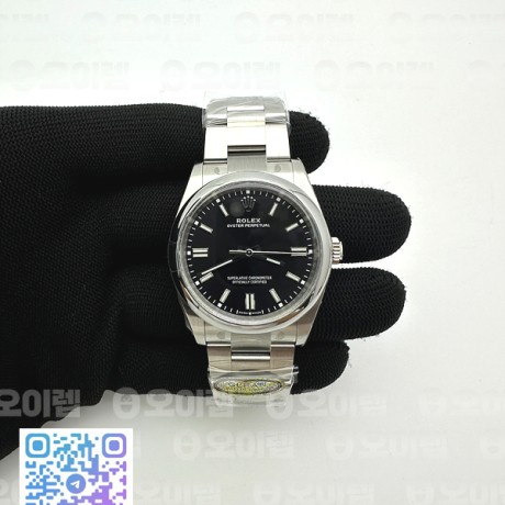 CLEAN공장 롤렉스 오이스터퍼페츄얼 36 블랙다이얼 브레이슬릿 클린공장 Oyster Perpetual 126000 36mm Clean 1:1 Best Edition 904L Steel Black Dial VR3230