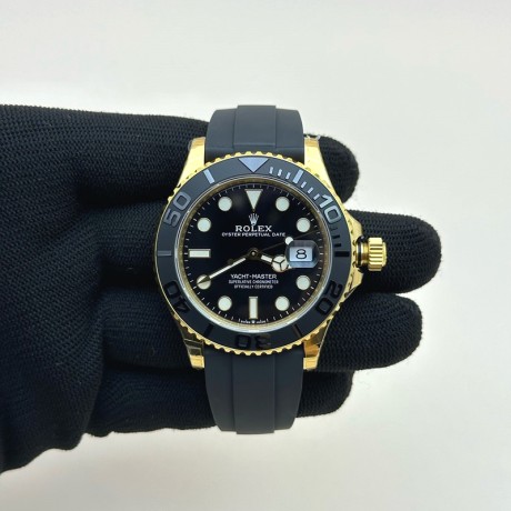 VS공장 롤렉스 요트마스터 42 옐로우골드금통 블랙다이얼 러버스트랩 YachtMaster 226658 42mm YG/RU Blk VSF VS3235