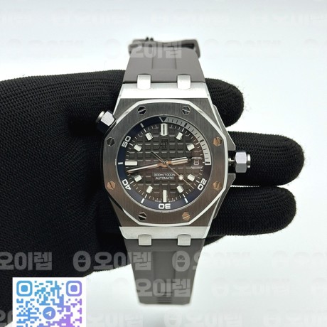 ZF공장 오데마피게 로얄오크 오프쇼어 다이버 15720 그레이다이얼 러버스트랩 Royal Oak Offshore Diver 15720 ZF 1:1 Best Edition Gray Dial on Gray Rubber Strap A4308