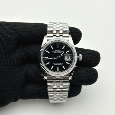 BP공장 롤렉스 데이저스트 36 스틸 블랙다이얼 플루티드베젤 쥬빌레브레이슬릿 3235 DateJust 36mm 126234 904L Steel New Version Black Dial on Jubilee Bracelet