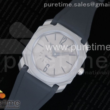 OX공장 불가리 옥토 피니시모 티타늄 그레이다이얼 러버스트랩 Octo Finissimo Automatique Titanium Gray Dial on Black Rubber Strap A138 Micro Rotor