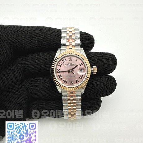 GM공장 롤렉스 레이디 데이저스트 28 로즈골드콤비 핑크다이얼 로마인덱스 주빌레브레이슬릿 DJ Ladies 28mm Jub Flt 904L RG/SS Pink/Rmn GMF A2671