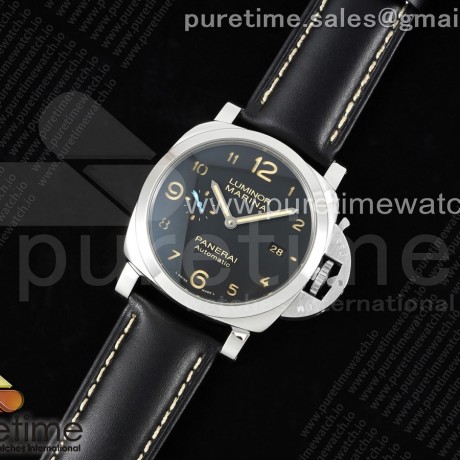 TTF공장 파네라이 PAM1359 스틸 블랙다이얼 가죽스트랩 PAM1359 W TTF 1:1 Best Edition on Black Leather Strap P9010