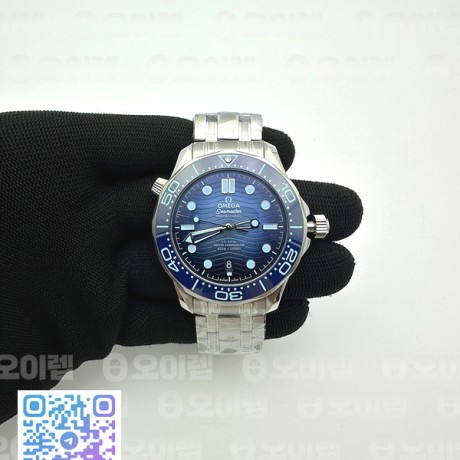 VS공장 오메가 씨마스터 다이버 300M 스틸 써머블루다이얼 브레이슬릿 Seamaster 300m SS/SS G-Blue VSF Asia 8800