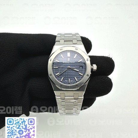 8F공장 오데마피게 로얄오크 34MM 스틸 블루다이얼 브레이슬릿 오토메틱Royal Oak 34mm SS/SS Blue 8F A5800