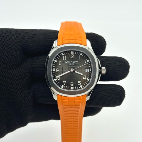 3K공장 파텍필립 아쿠아넛 5167 스틸 오렌지러버스트랩 Aquanaut Ref.5167 Org SS/RU Black/Num 3KF 1:1 A324