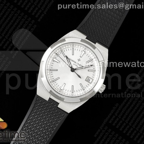 ZF공장 바쉐론콘스탄틴 오버시즈 4500V 스틸 화이트다이얼 러버스트랩 Overseas 4500V SS ZF 1:1 Best Edition Silver Dial on Black Rubber Strap A5100