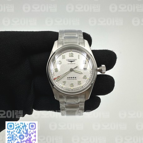 ZF공장 론진 스피릿 데이트 스틸 화이트다이얼 브레이슬릿 Longines Spirit SS/SS White ZF A2892